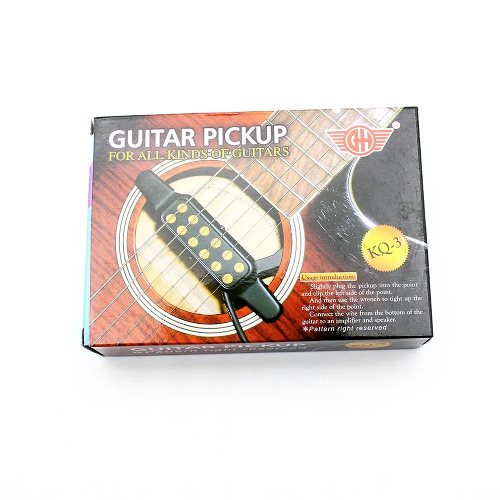 IRIN 12-hole Guitar Sound Hole Pickup Magnetic Transducer Audio Cable 6.35mm Plug Low Noise Acoustic Guitar Pickup Accessories
