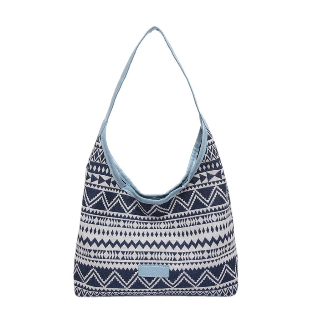 

Polyester Ethnic Style Shoulder Bag Magnetic Snap Embroidery Handbag Fashion Canvas Tote Bag Women Style 5