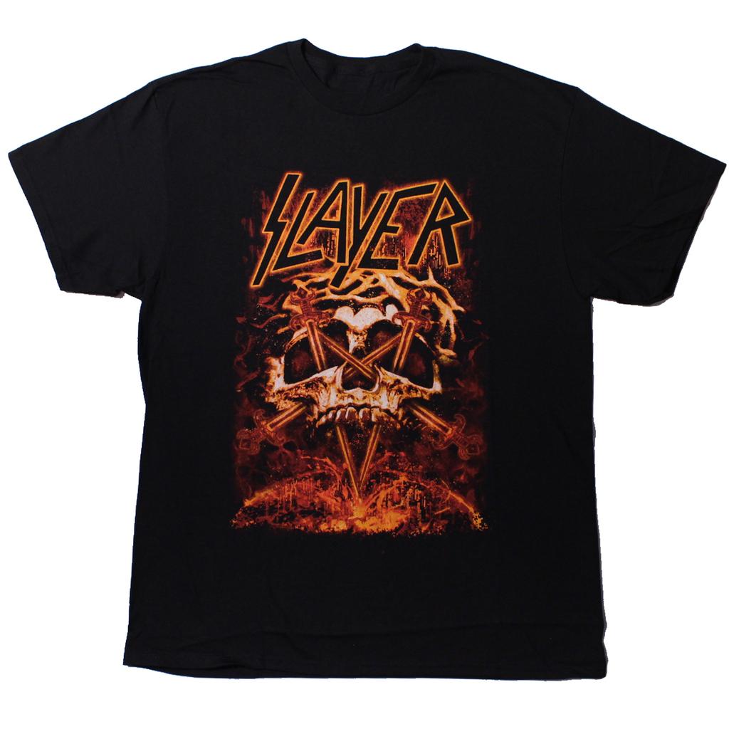 Reign in Blood Slayer Band T-Shirt Baumwolle Grafik-T-Shirt Unisex Unisex Sommer Streetwear