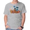Unisex Crew Neck T-Shirt Cookie Monster For President Graphic Short Sleeve Casual Tee