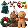Boże narodzenie chleb imbirowy pluszowa poduszka pluszowa nadziewane czekoladowe ciasteczka kabina wystrój domu poduszka śmieszne świąteczne drzewo Parsty Decor Doll
