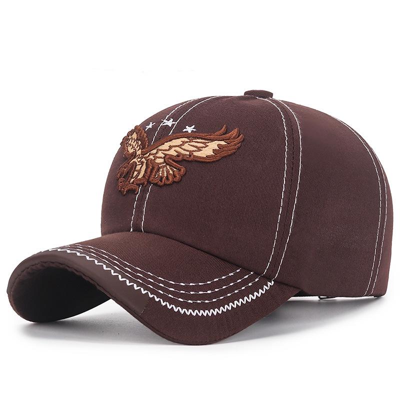 Men's Patchwork Eagle Embroidery Baseball Cap - Spring/Autumn Sunshade Duckbill