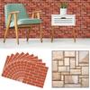 30x30CM Kitchen Touch Feel 3D Texture 4MM Thickness Wall Paper Tile Sticker Decal Home Decoration