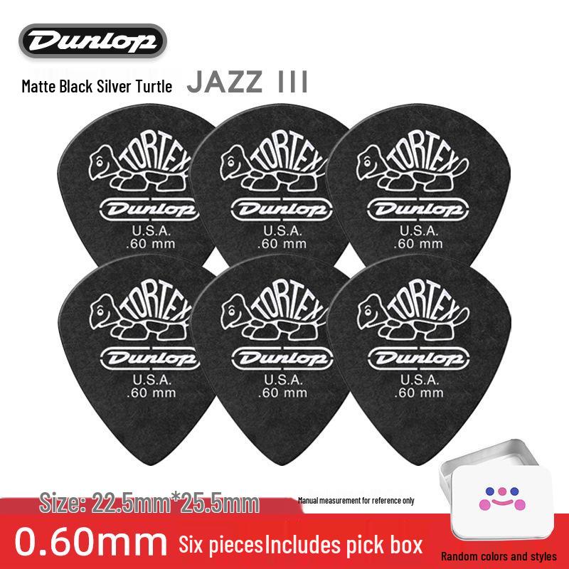Dunlop Jazz3 Electric Guitar Pick - Genuine Small Turtle Jazz 3-Speed Bass Pick
