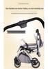 Lightweight Two-Way High Landscape Baby Stroller: Sit & Recline, One-Button Foldable Children's Pushchair.