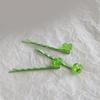 Creative Green Hair Pins Hair Clip for Girls Kid Barrettes Sparkling Clovers Handmade Hairpins Lovely Hairpin