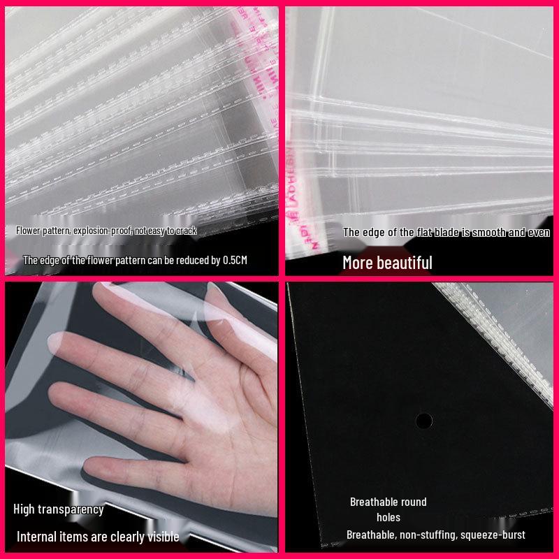 Transparent Self-Adhesive OPP Bag (30x40cm) for Clothing Packaging, In Stock