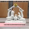 Stable Nativity Scene Statue Christmas Nativity Figurines Holy Family Collectables Decors,Table Ornament for Indoor
