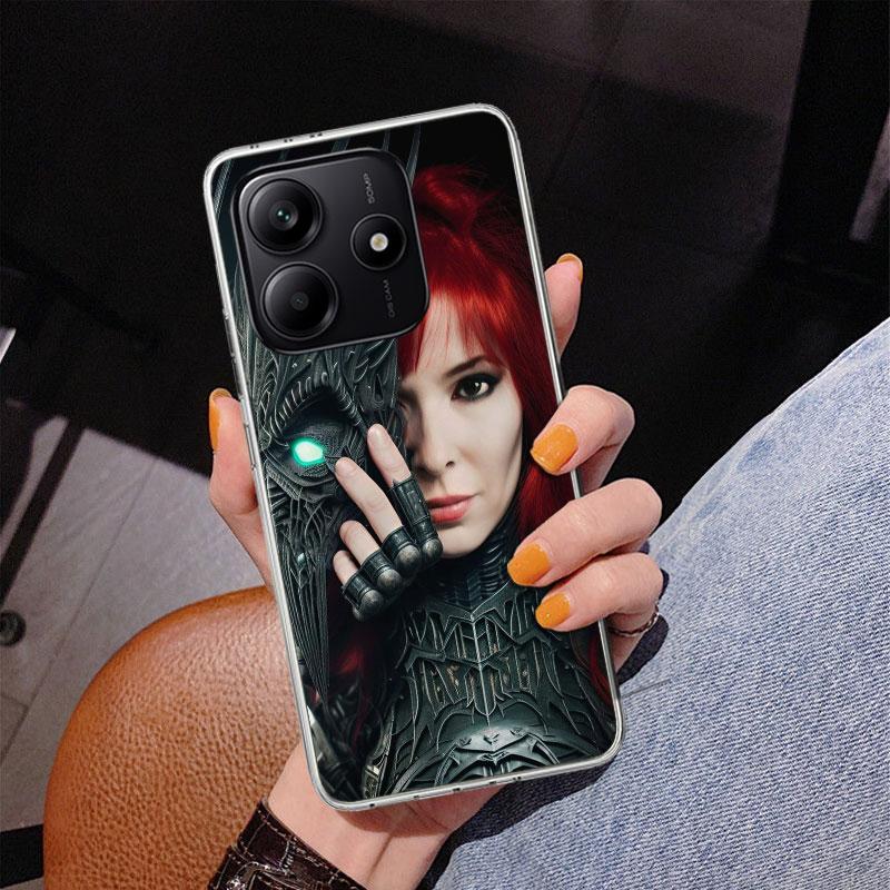 Mylene Farmer Phone Case For Xiaomi Redmi Note 15 14 13 12S 12 11 Pro Plus 14S 11S 11E 10 10S 11T 5G Personalized Cover Redmi No