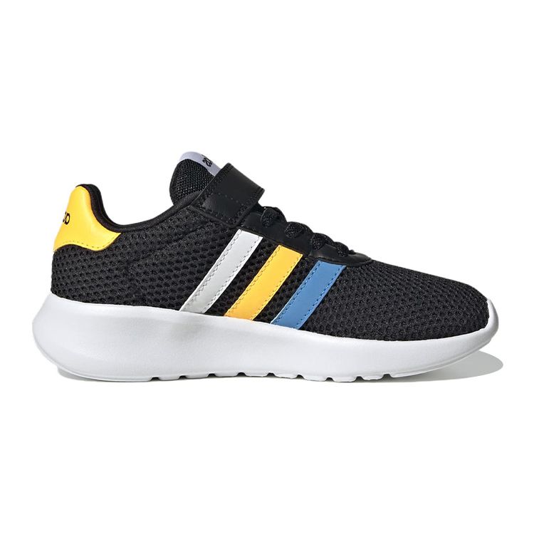 Adidas Neo Lite Racer 3.0 Mesh Slip-Resistant Shock Absorbing Durable Low-Top Casual Shoes Kids Sneakers Black HP5799