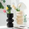 Vintage Glass Vase Chinese Style Hydroponic Flower Vase Caterpillar Shaped Creative Home Decor Living Room Ornaments Handicrafts