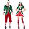 Vibrant Xmas Party Fancy Dress With Soft Touch Velvet Santa's Helper Costume