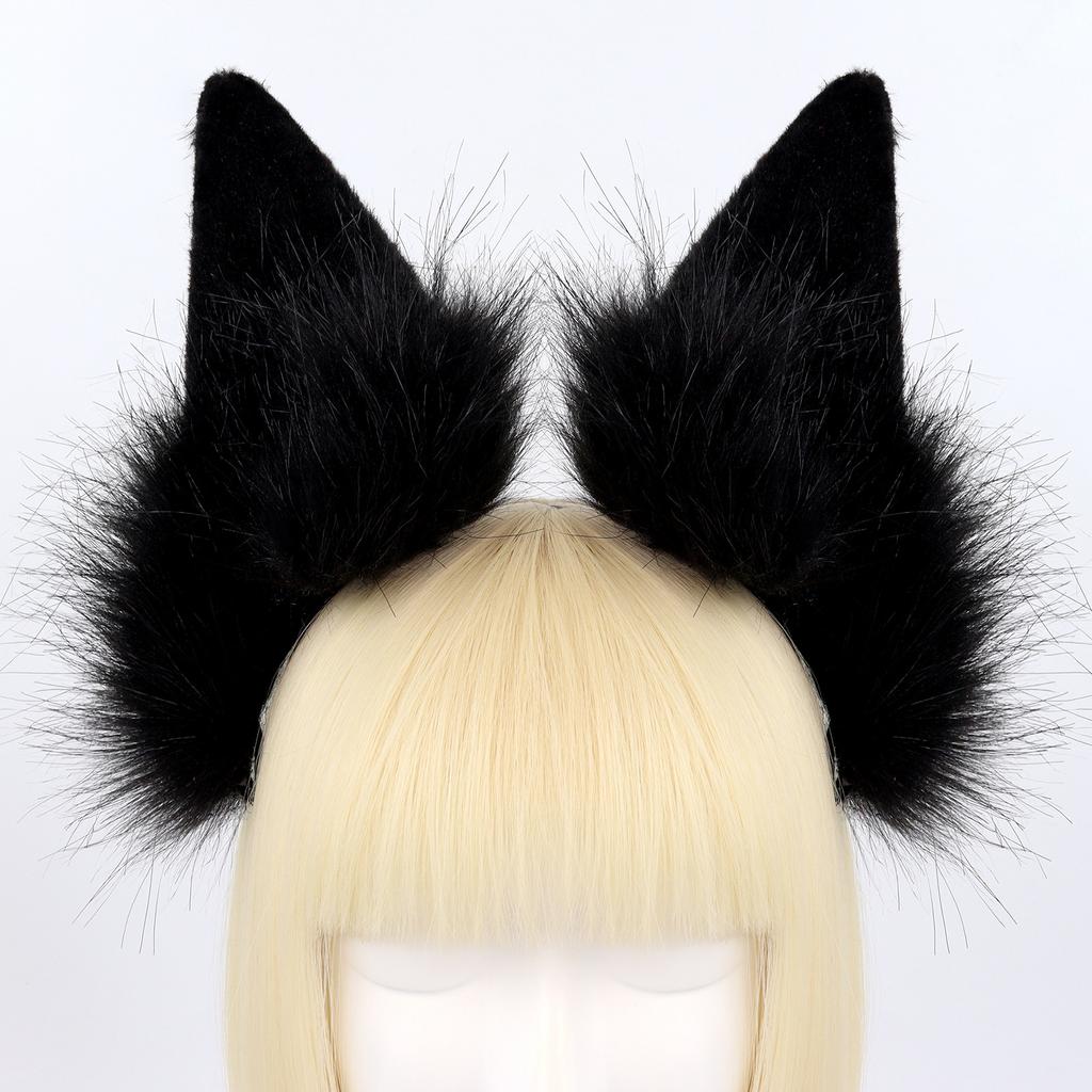 Plush Cat Lady Beast Ear Headband Cat Ears Cos Halloween Dance Fox Ears Headgear Accessories