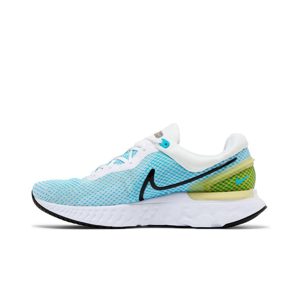 Nike React Miler 3 'White Chlorine Blue' (Unisex) White / Chlorine Blue / Vivid Sulfur / Black Running Shoes DD0490 100