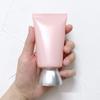Pearlescent Pink 60ml PE Soft Tube for Facial Cleanser & Makeup Remover Gel