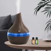2 in 1 Wood Grain Humidifier & Essential Oil Diffuser (300ml)  USB Powered for Home/Office with  Aroma Oils