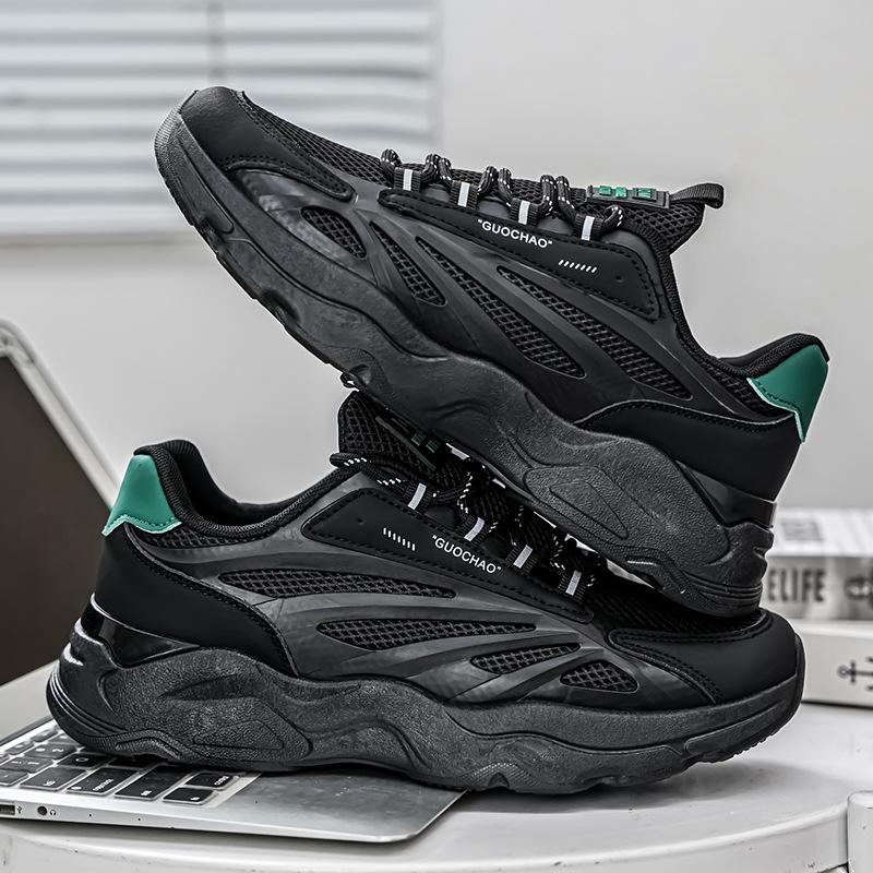 Retro mesh breathable casual shoes, new sports and leisure running shoes, heightened and old dad trendy shoes