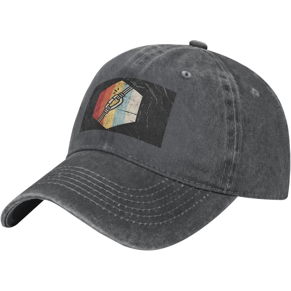 Rock Climbing Icon Baseball Cap Vintage Washed Cotton Low Profile Adjustable Dad Hat for Unisex