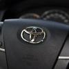 1PC 6.5x4.5cm Buckle Car Steering Wheel Emblem Decals Badge For Toyota Camry Corolla CHR Rav4 Vios Crown Highlander Tundra Levin