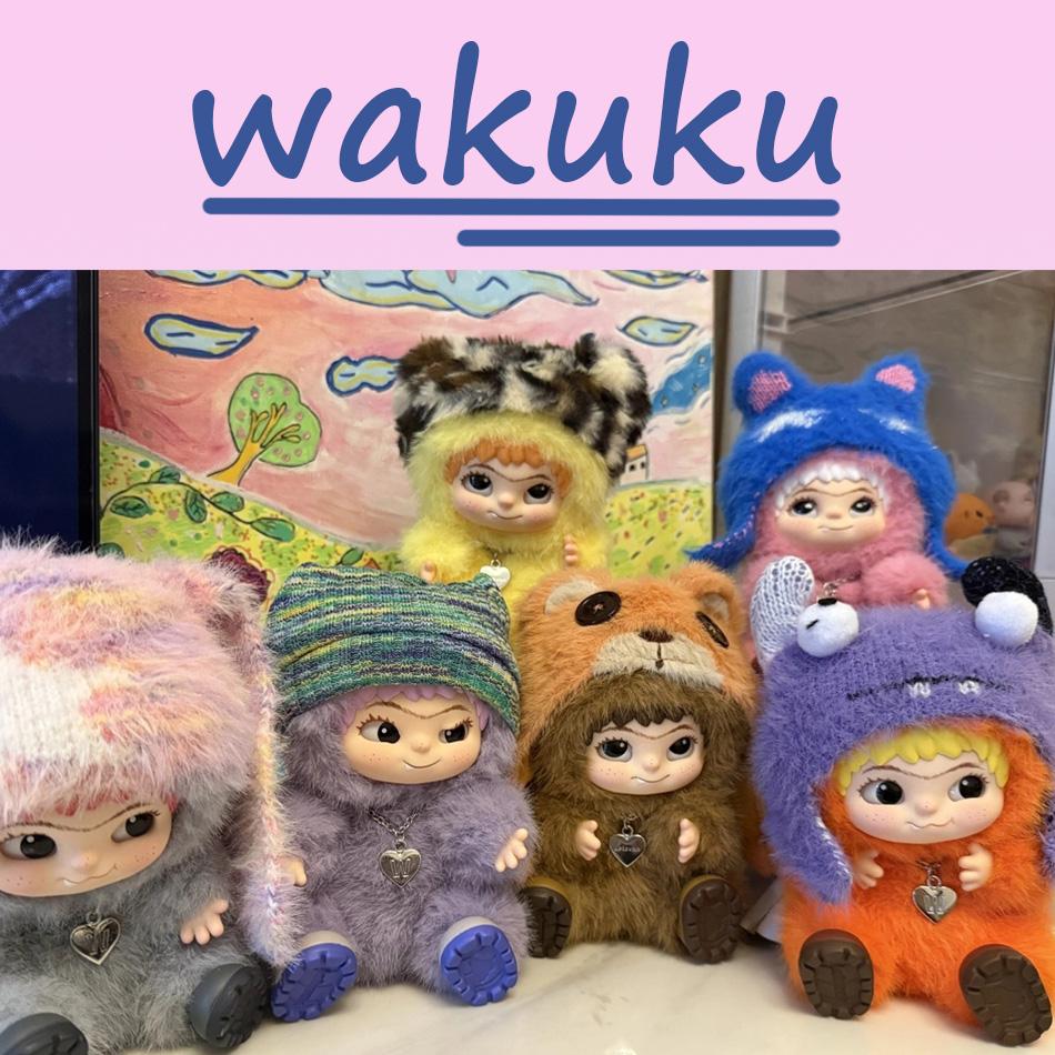 Letsvan Wakuku Trick-or-Treat Fox & Bunny Series Doll Mystery Box Surprise Pendant Gift Fox Bunny Mysterious Collection Gift