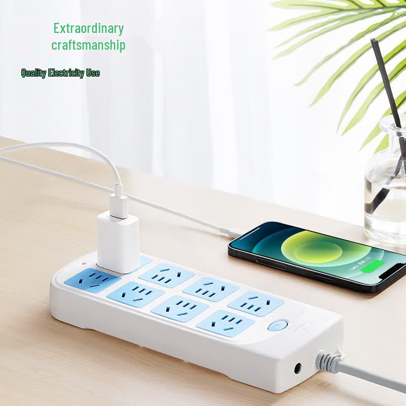 BULL 8-Outlet Power Strip with Overload Protection