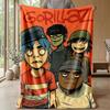 Soft Flannel Blanket Lightweight Cozy Bedroom Living Room CoverGorillaz