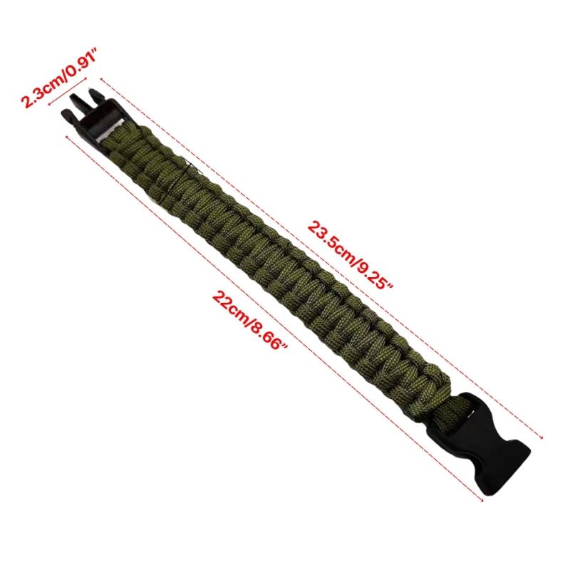 2 Stück Outdoor-Sportarmbänder Paracord-Schnurarmbänder Survival-Handgelenkkette