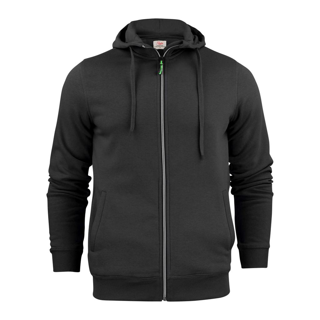Printer Mens Plain Full Zip Hoodie