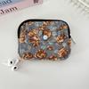 Bow Ethnic Style Coin Purse Polka Dot Small Cosmetic Bag Zipper Pouch Earphone Bag  Travel