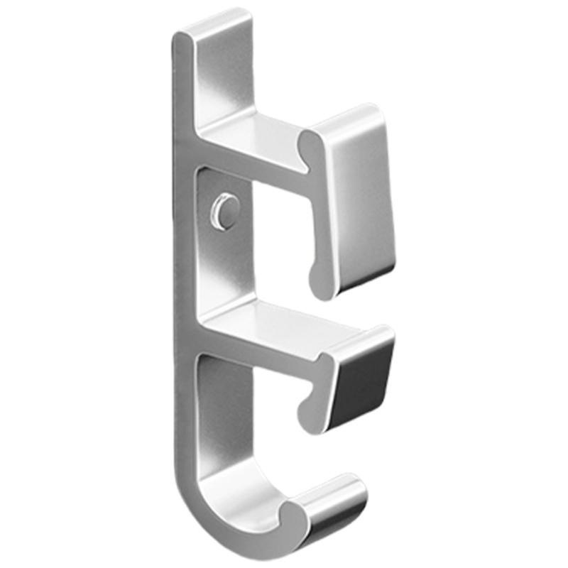 Space Aluminum Robes Towel Hook Wall Mounted Basin Storage Rack Double Layer Robes Towel Hook Bathroom Basin Organizers