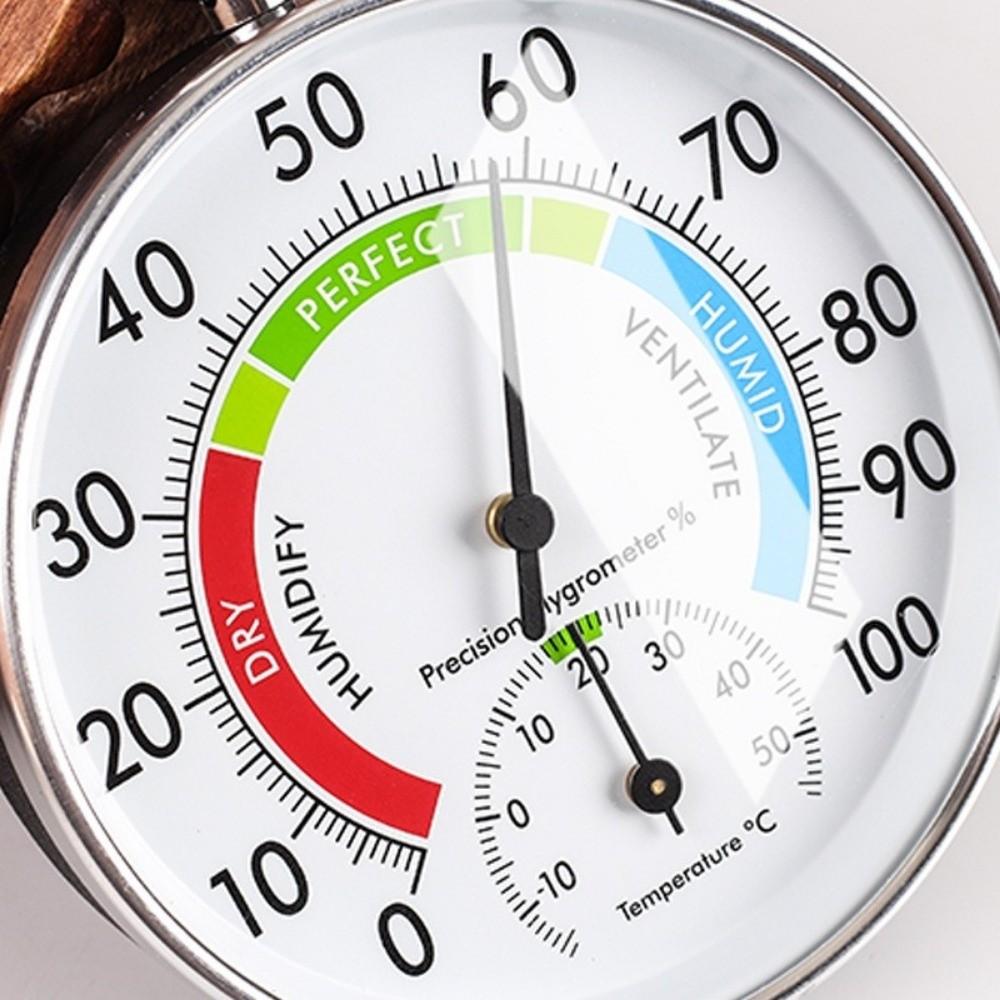2 In 1 Analog Thermo-hygrometer Decorative Style Temperature Humidity Gauge  Sauna Room