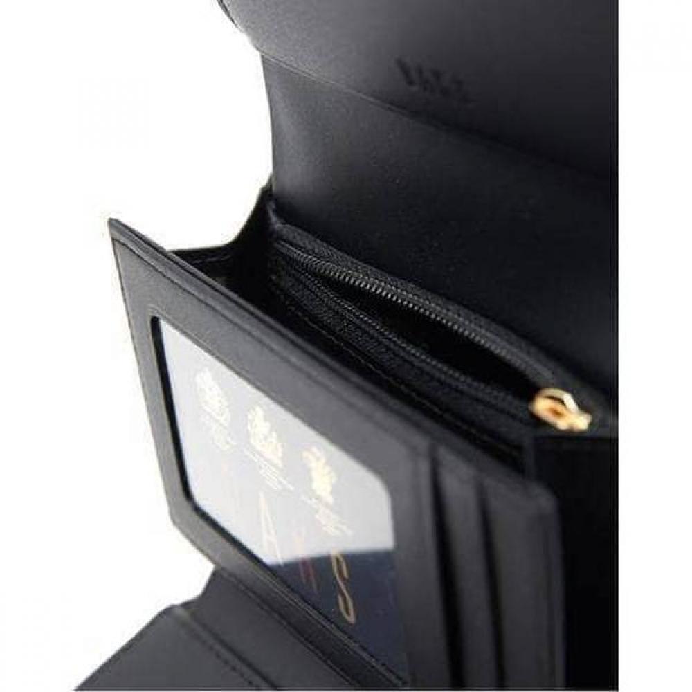 Daks Black Carlisle Pattern Gold Dd 3 Fold Wallet Dcwa6e414bk