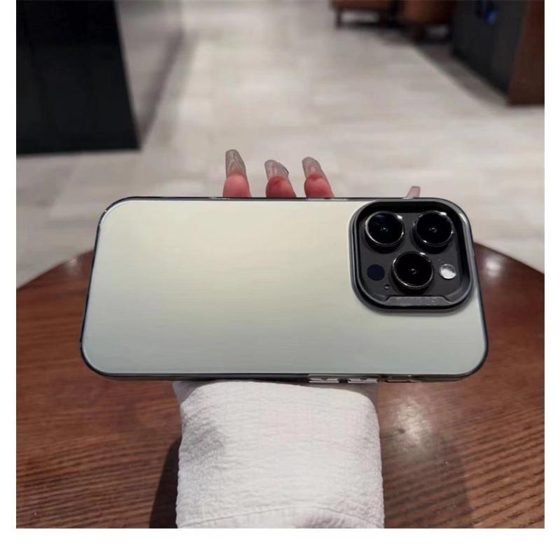 Solid Color Silver Is Suitable for Apple IPhone16pro Mobile Phone Case 14/15promax Europe and America 12/13pro11