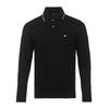 Classic Minimalist Eagle Logo Fashion Versatile Long Sleeve Polo Shirt Men Tops Black EM004608AF23090UC001