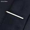 1 Piece Of Men'S Narrow Tie Clip Copper  Thin Small Silvery Golden Black Business Formal Wear