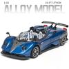 1/32 Pagani Zonda HP Barchetta Supersportwagen Legierungsauto Modell Sound und Licht Rückzug Kinder Spielzeug Sammlerstücke Geburtstagsgeschenk