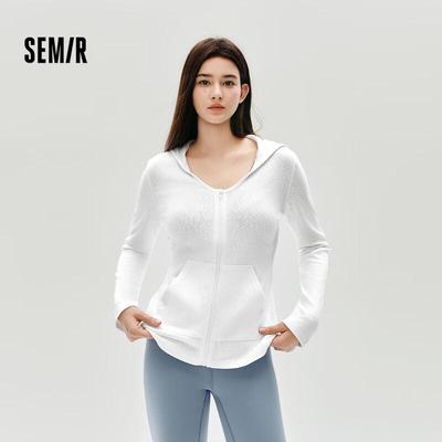 Semir Women's Textured Slim-Fit Hooded Jacket