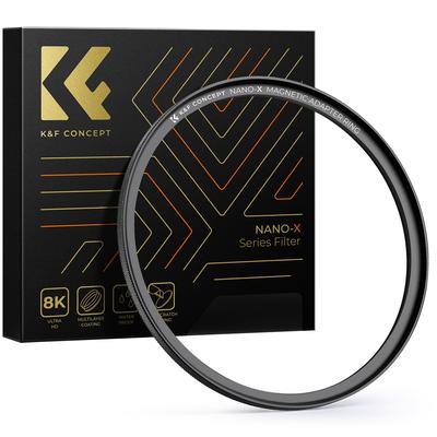 Concept 77mm Magnetic Lens Filter Adapter Ring Strong Suction Power Quickly Attach and Remove Filters K&F