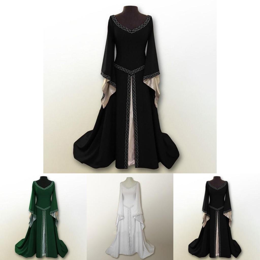 Bezauberndes Mittelalterliche Renaissance Damen Vintage Gewand Kleid Für Fantasy-Veranstaltungen Und Partys