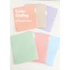 Plastic Folders with Pockets 3 Hole Punched, 6 Pack Pastel Pocket Folders for 3 Ring Binder, Unique 1/3 Cut Tabs with Colorful Labels, School