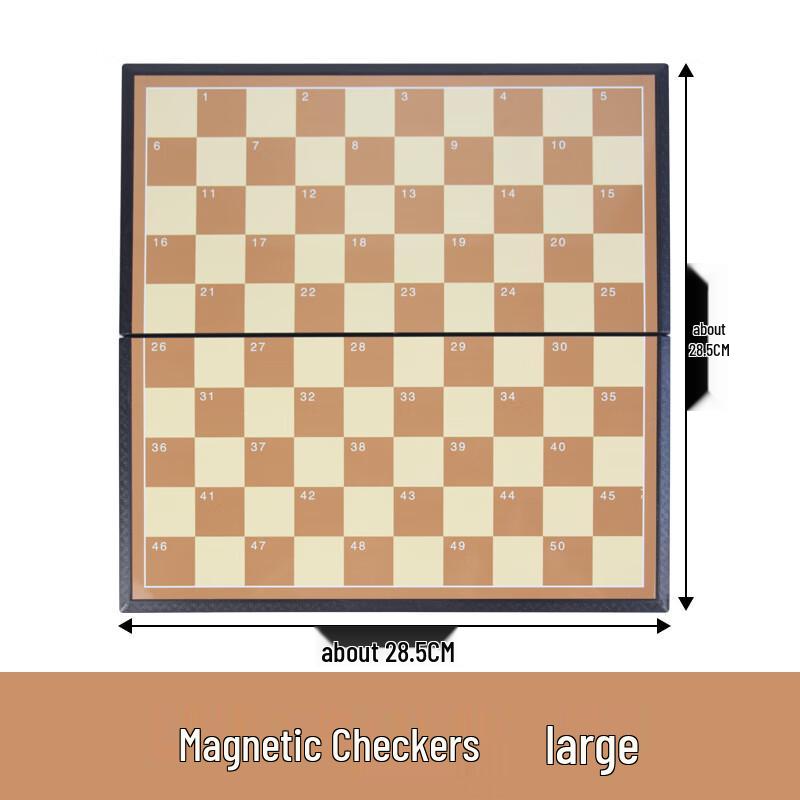 Brangdy Magnetic Multi-Game Chess Board Set