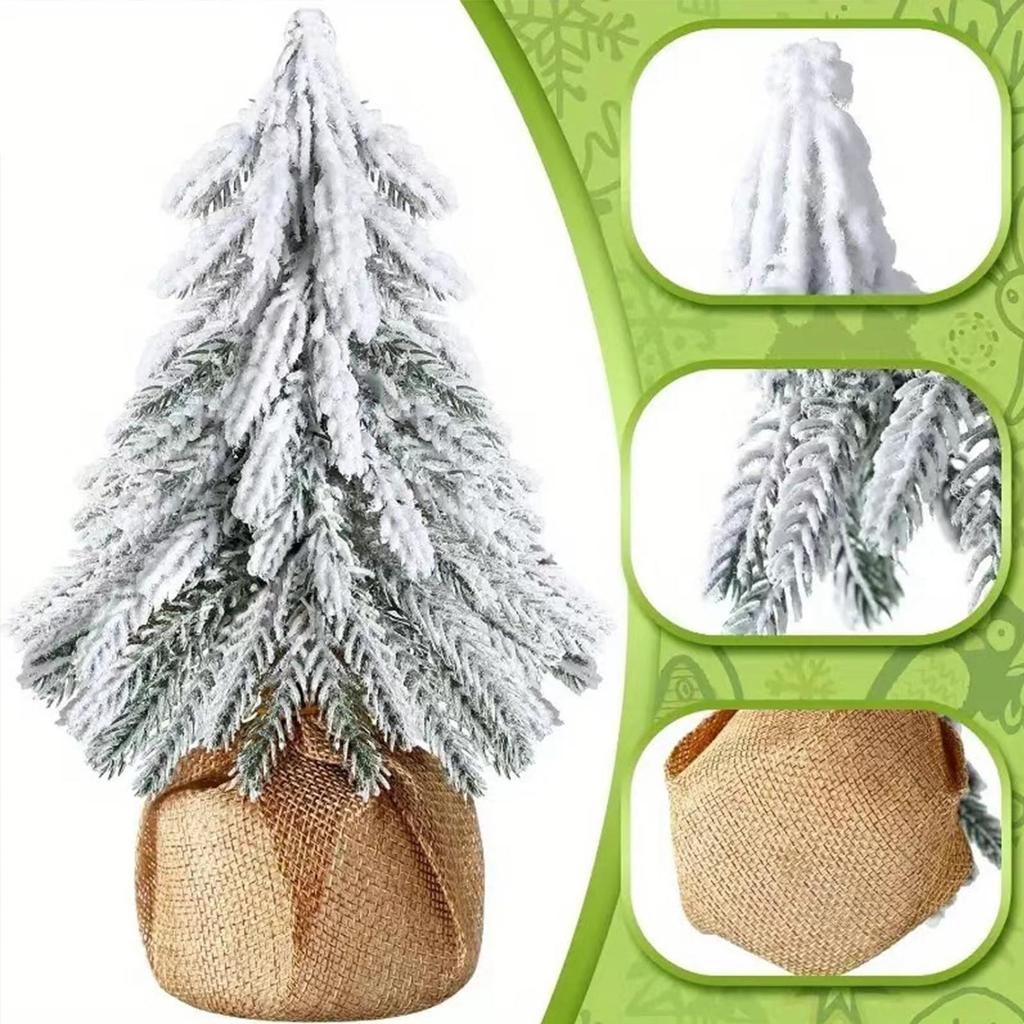 Cedar Flocking Desktop Decoration Christmas Tree Counter Room Decoration Items