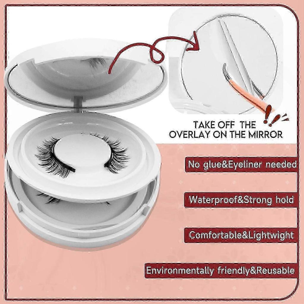 Magnetic Reusable Lashes, No Adhesive or Liner Required