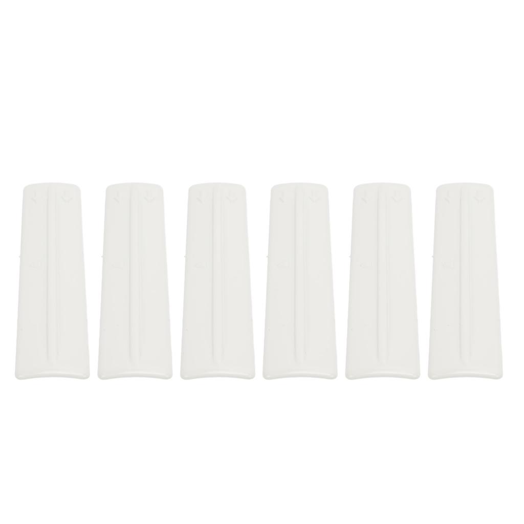 6PCS Roof Rack Removal Cover High Strength ABS Roof Drip Rack Molding Trim Clips Set for Fj Cruiser 2007‑2014 White OE: