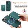 PU Leather for Magsafe Case for iPhone 17 Air 16 15 Pro Max 16e 14 Plus 13 12 11 Pro Magnetic Back Cover with Card Holder XLD12