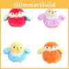Bird Shaped Plush Keychain With Pp Cotton Filling For Children And School Use