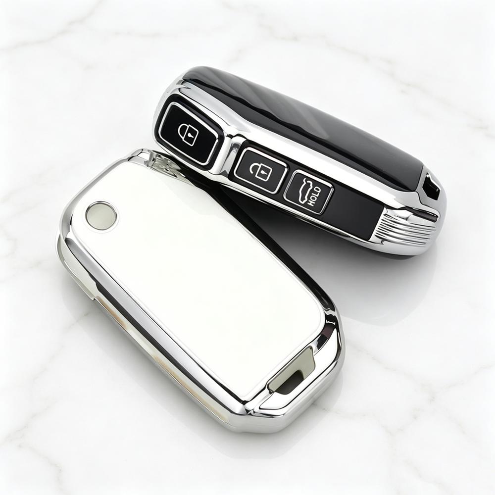 Tpu Car Key Case Cover For Kia K3/5 Cerato Seltos Sportage Kx5 Niro Forte Optima Soul Telluride Ceed Sorento Key Chain Protector