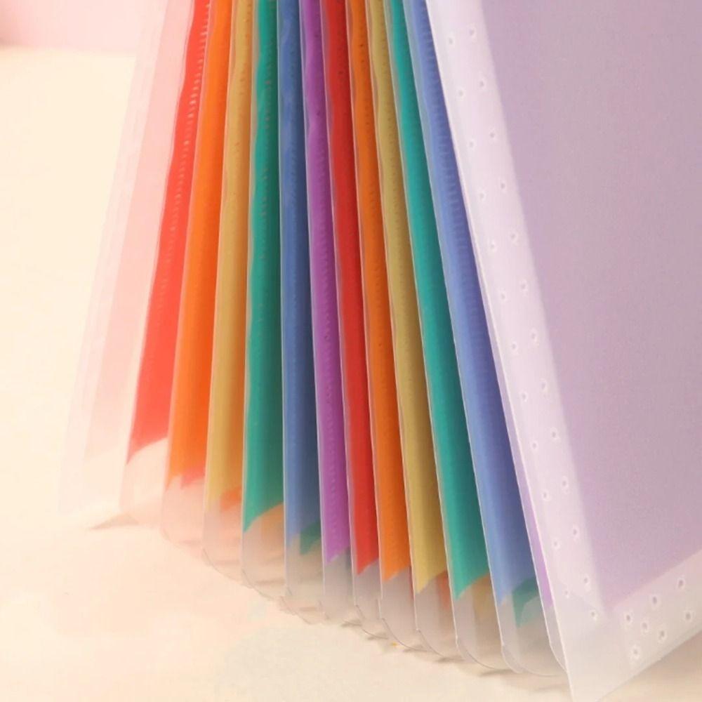 Large Capacity A4 File Folder Accordion Style Documents Organizer Rainbow Folder  Office Student