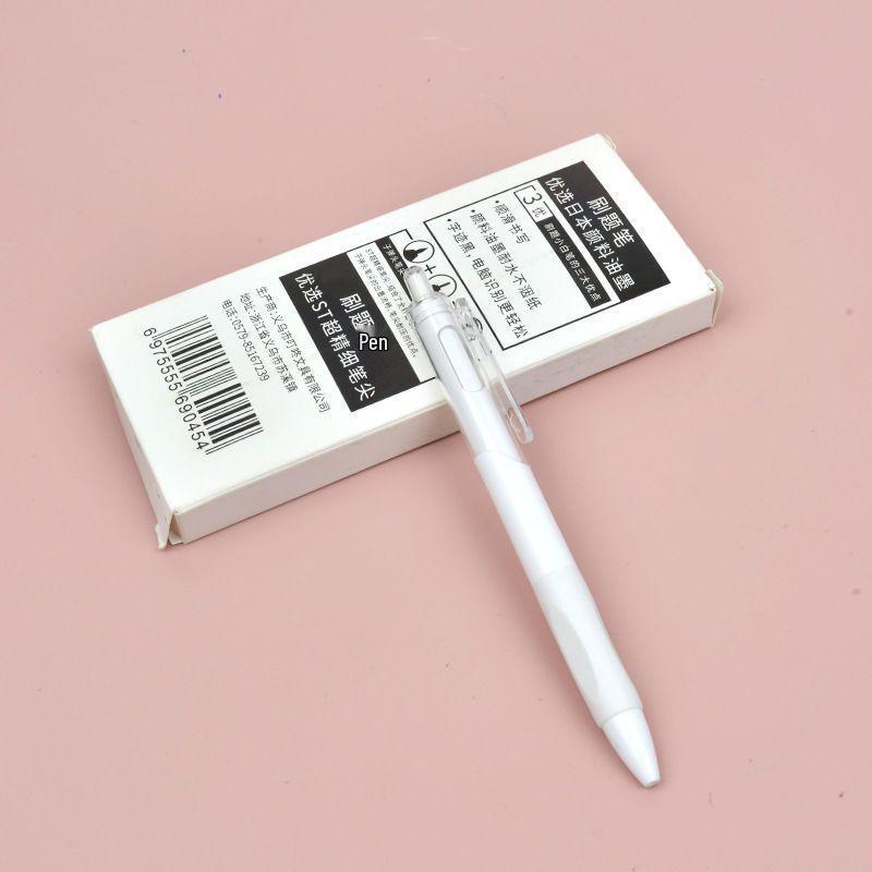 

Быстросохнущая черная ручка с нажимным механизмом, наконечник 0,5 мм для студенческих экзаменов и подписи Black 0.5mm