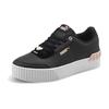 Puma Carina Series PU Casual Low-Top Sneakers Women Sneakers Black 375733-02